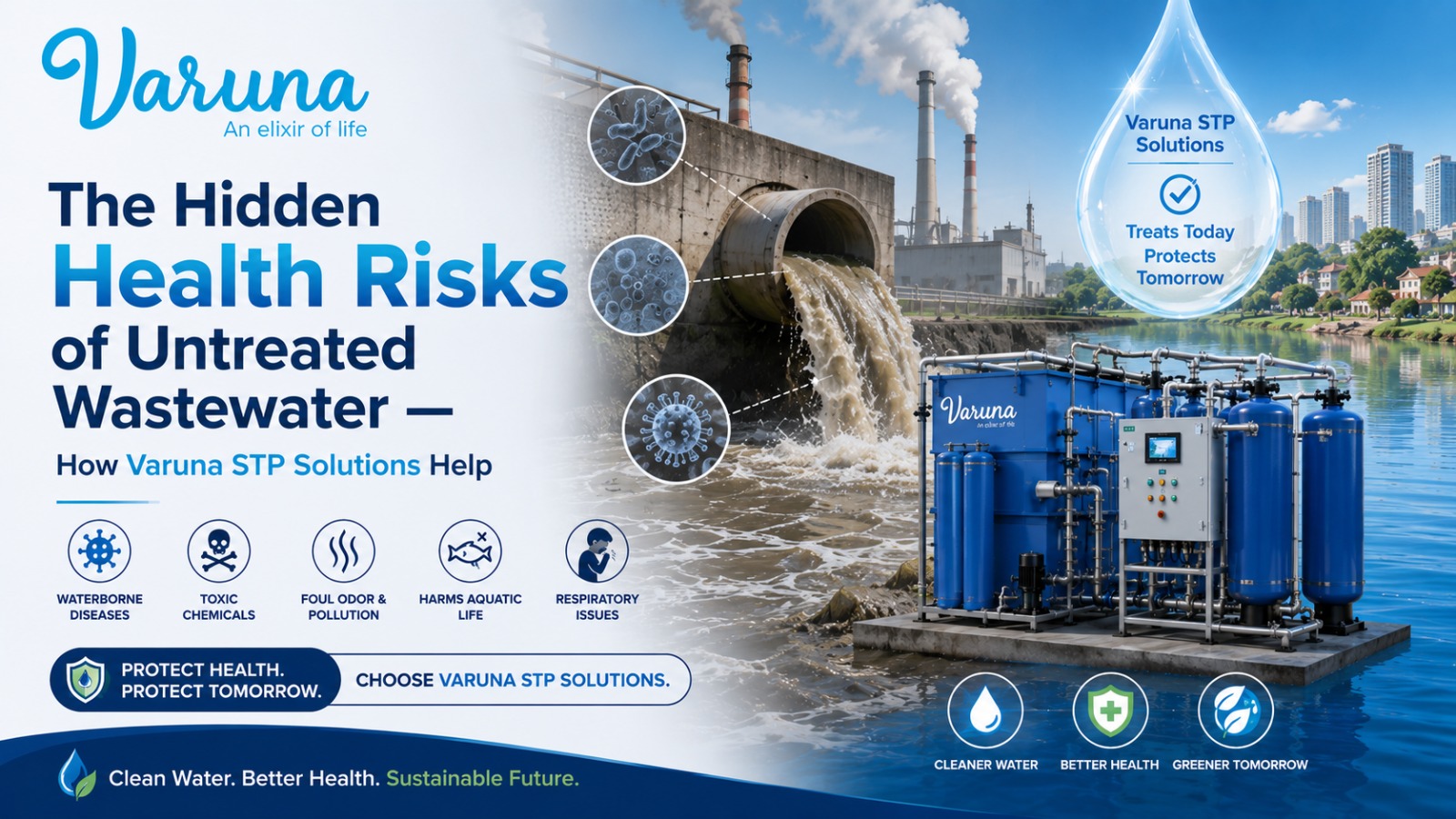 The Hidden Health Risks of Untreated Wastewater — How Varuna STP Solutions Help