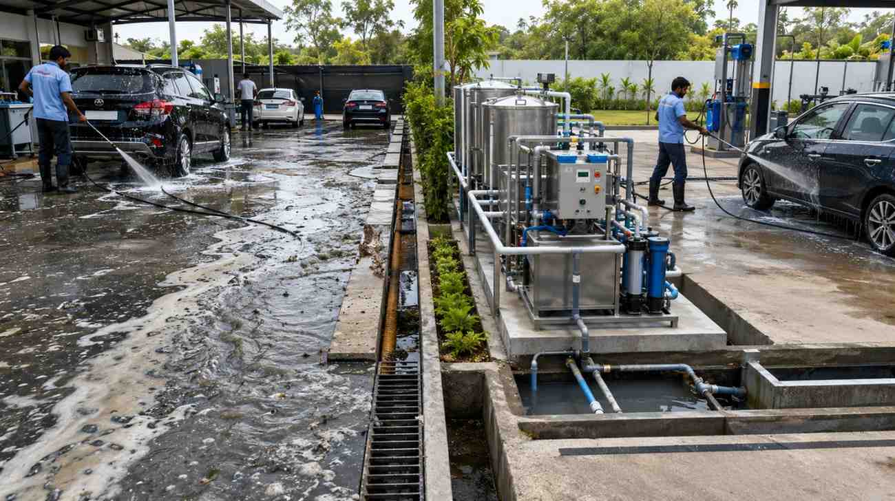 Common Water Wastage Mistakes Car Wash Owners Make (And How ETP Fixes Them)