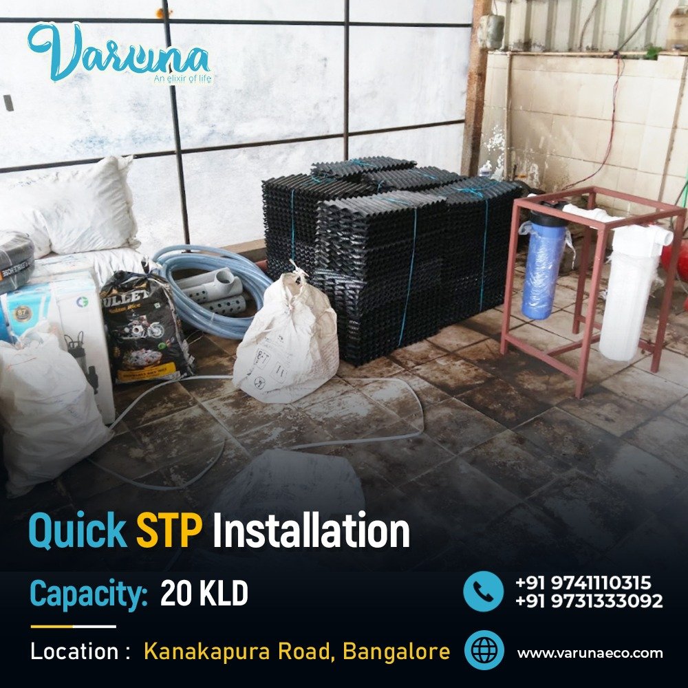 20 KLD Quick STP Installation in Just 7 Days | A Commercial Wastewater Treatment Success Story on Kanakapura Road, Bangalore