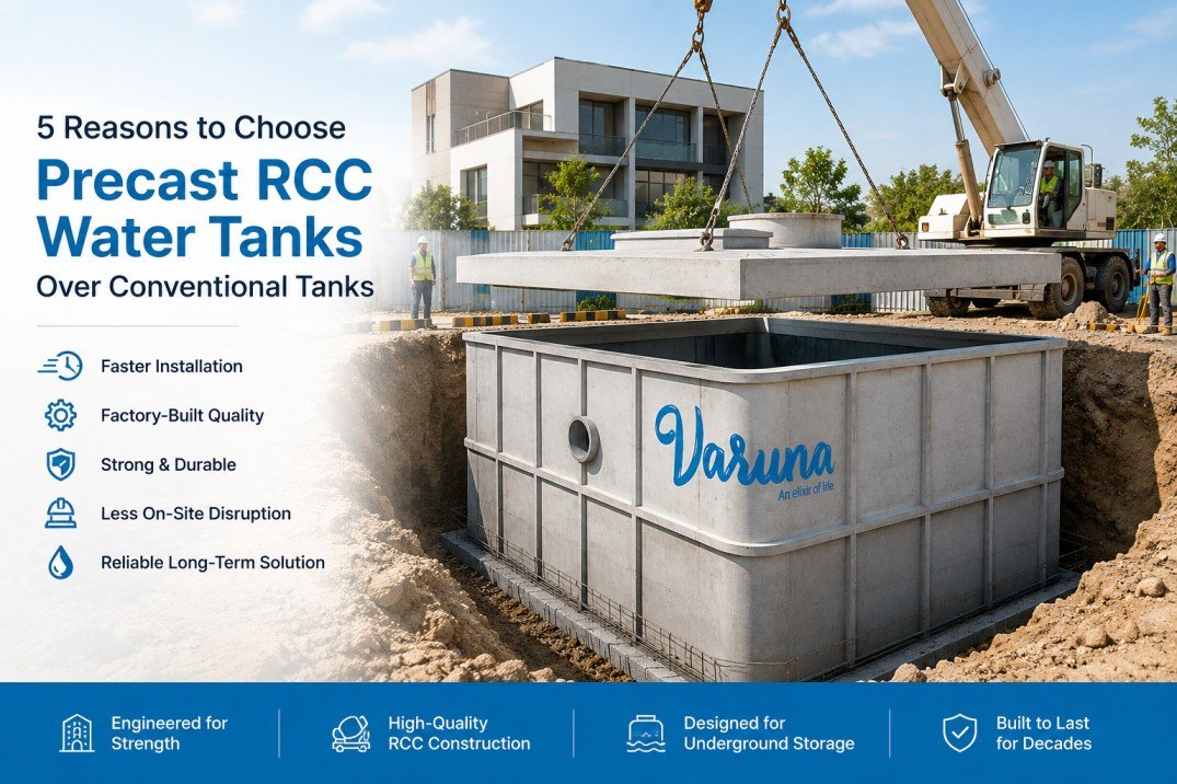 5 Reasons to Choose Precast RCC Water Tanks Over Conventional Tanks