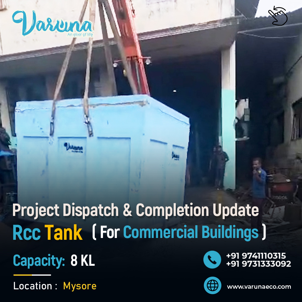 8 KL RCC Water Tank for Commercial Building in Mysore | Project Update | Varuna