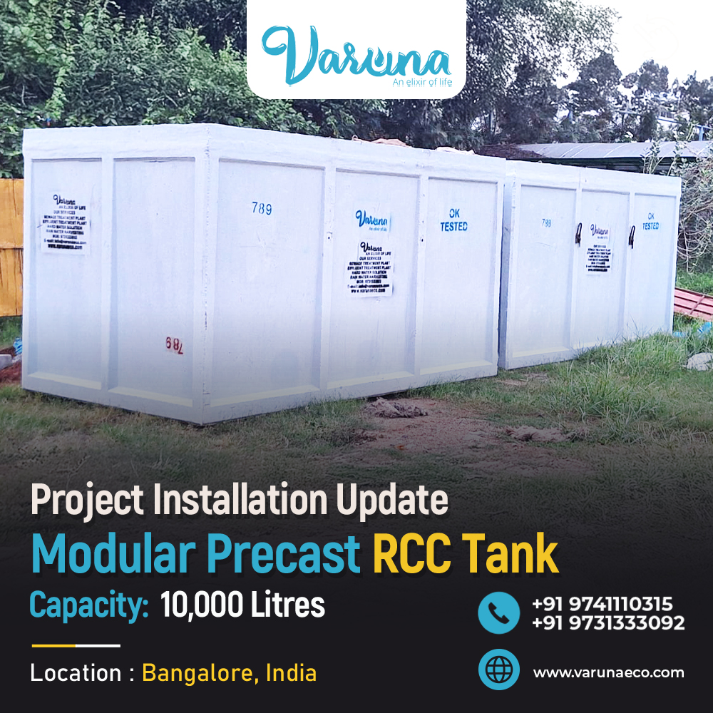 10 KL Modular RCC Water Tank Installed at School in Bangalore
